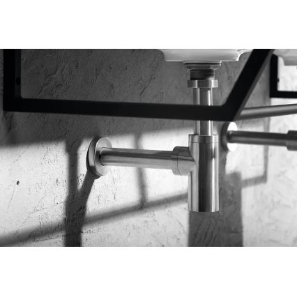 Sapho - Sifão para lavatório MINIMAL, inox mate