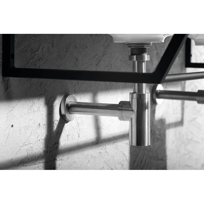Sapho - Sifão para lavatório MINIMAL, inox mate
