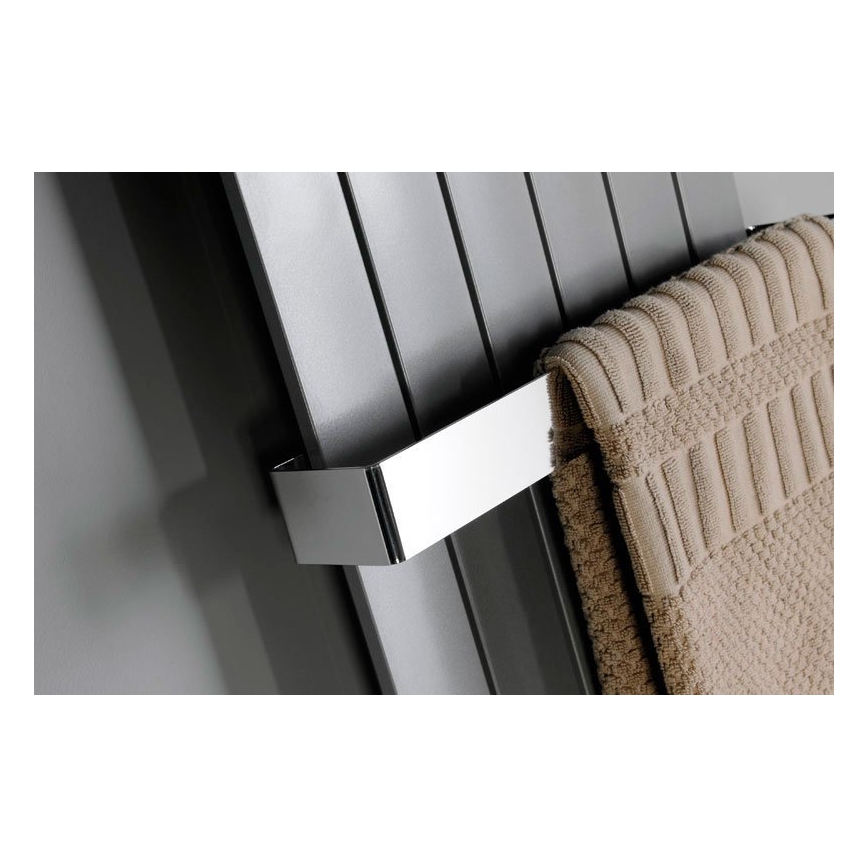 Sapho - Toalheiro de parede COLONNA 8x65 cm em aço inoxidável escovado
