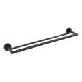 Sapho - Toalheiro de parede X-ROUND 12x65,5 cm, preto
