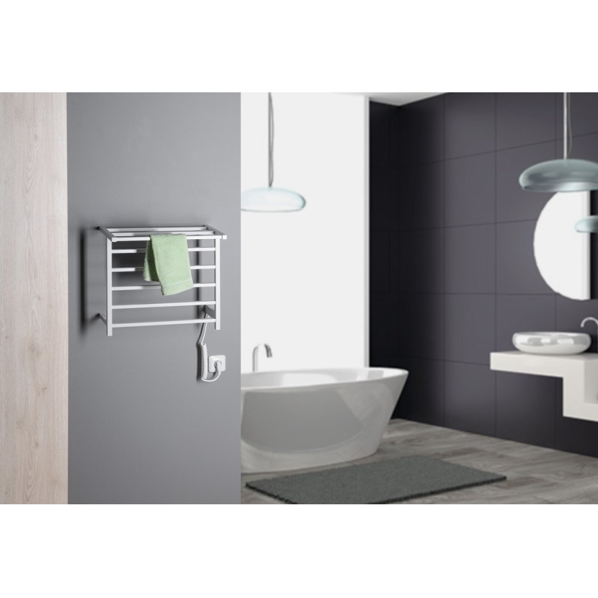 Sapho - Toalheiro eléctrico ELZOR 60W  47x50 cm branco mate