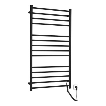 Sapho - Toalheiro eléctrico para toalhas REDONDO 130Wn116x63 cm preto mate