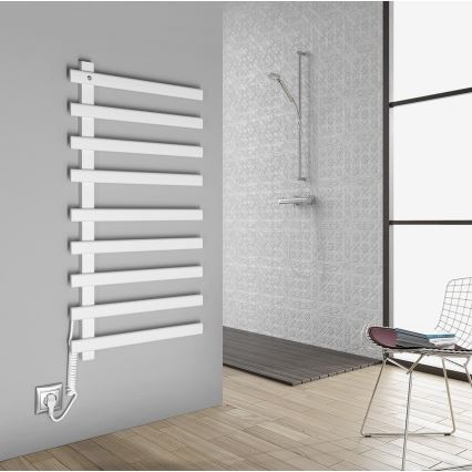Sapho - Toalheiro elétrico ELCOR 128W 92x48 cm branco mate