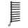 Sapho - Toalheiro elétrico ELCOR 128W 92x48 cm preto mate