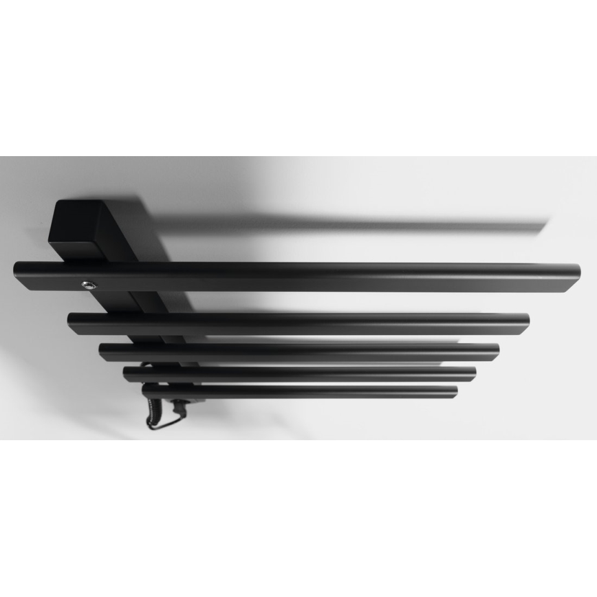 Sapho - Toalheiro elétrico ELCOR 63W/230V 48x52 cm preto fosco