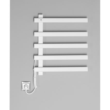 Sapho - Toalheiro elétrico ELCOR 63W 52x48 cm branco fosco