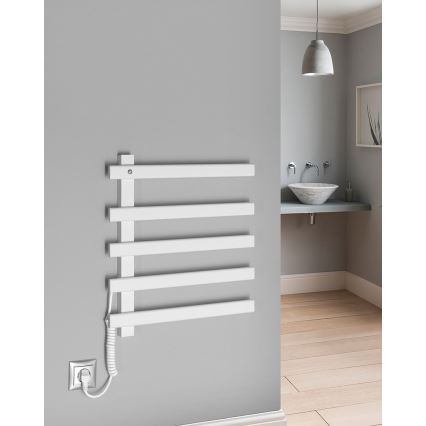 Sapho - Toalheiro elétrico ELCOR 63W 52x48 cm branco fosco