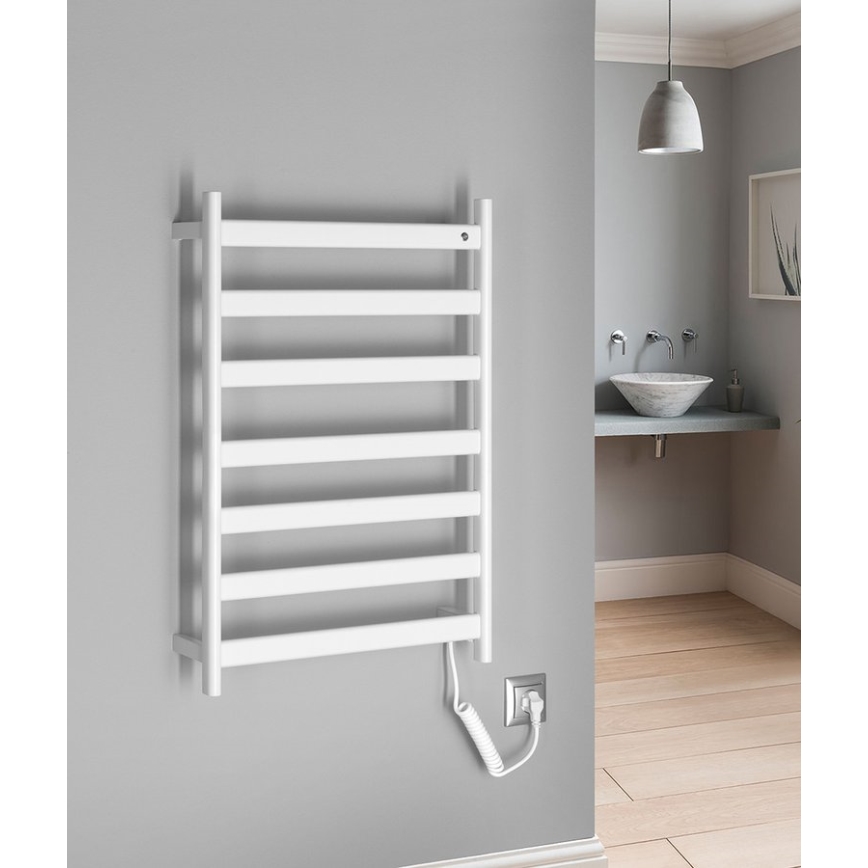 Sapho - Toalheiro elétrico ELIAS 105W/230V 49x73 cm branco fosco