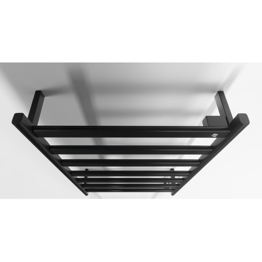 Sapho - Toalheiro elétrico ELIAS 105W/230V 49x73 cm preto mate