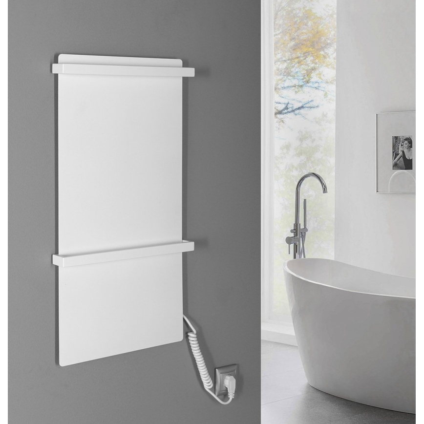 Sapho - Toalheiro elétrico ELMIS 120W 80x40 cm branco mate