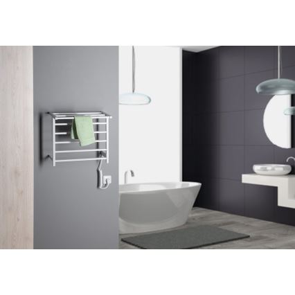 Sapho - Toalheiro elétrico ELZOR 60W/230V 47x50 cm branco mate