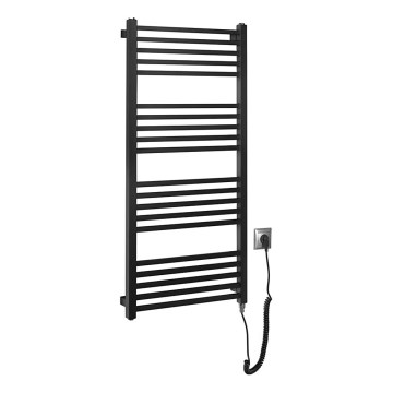 Sapho - Toalheiro elétrico METRO-E 400W 106x50 cm preto fosco