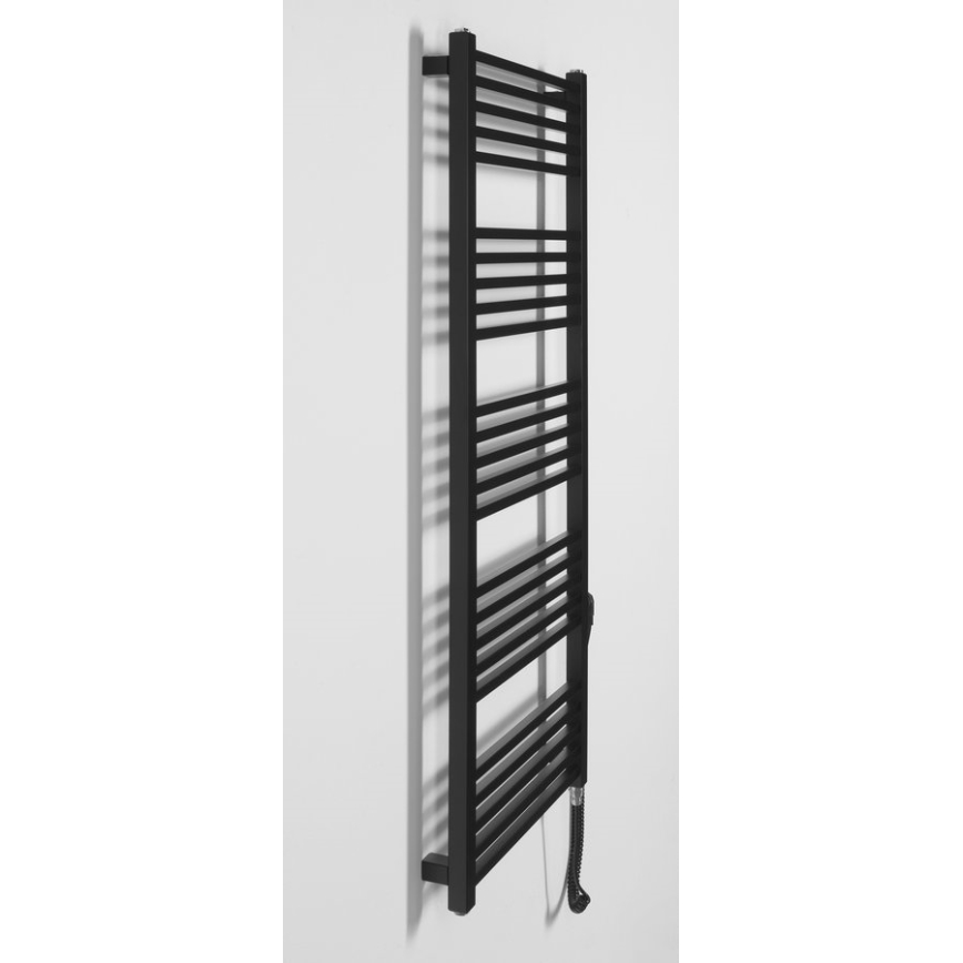 Sapho - Toalheiro elétrico METRO-E 500W 134x50 cm preto fosco