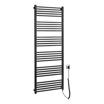 Sapho - Toalheiro elétrico METRO-E 800W/230V 60x162 cm preto mate