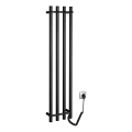 Sapho - Toalheiro elétrico PAPINADO 85W 120x26 cm preto mate