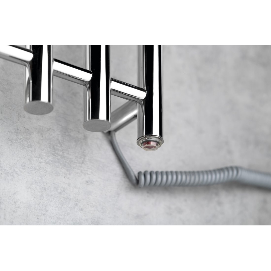 Sapho - Toalheiro elétrico PAPINADO 85W/230V 120 cm cromado brilhante direita