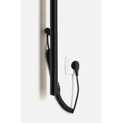 Sapho - Toalheiro elétrico PASADOR 30W 150 x 15 cm preto mate