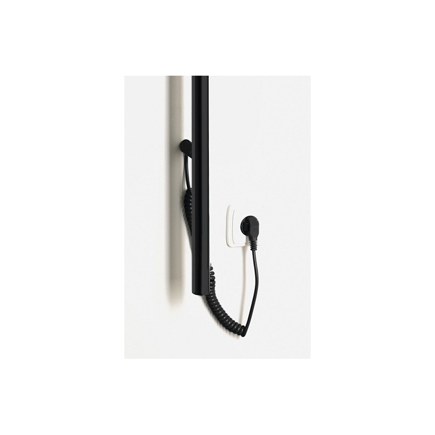 Sapho - Toalheiro elétrico PASADOR 30W 150 x 15 cm preto mate