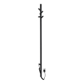 Sapho - Toalheiro elétrico PASADOR 30W 150x15 cm preto mate