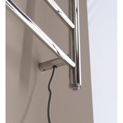 Sapho - Toalheiro elétrico REDONDO 75W 90x50 cm cromado brilhante redondo