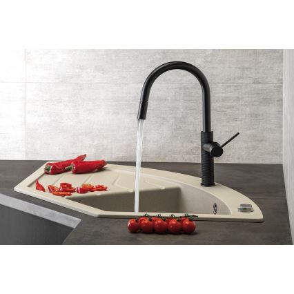 Sapho - Torneira de lavatório com pulverizador extensível FLAWO mate preto