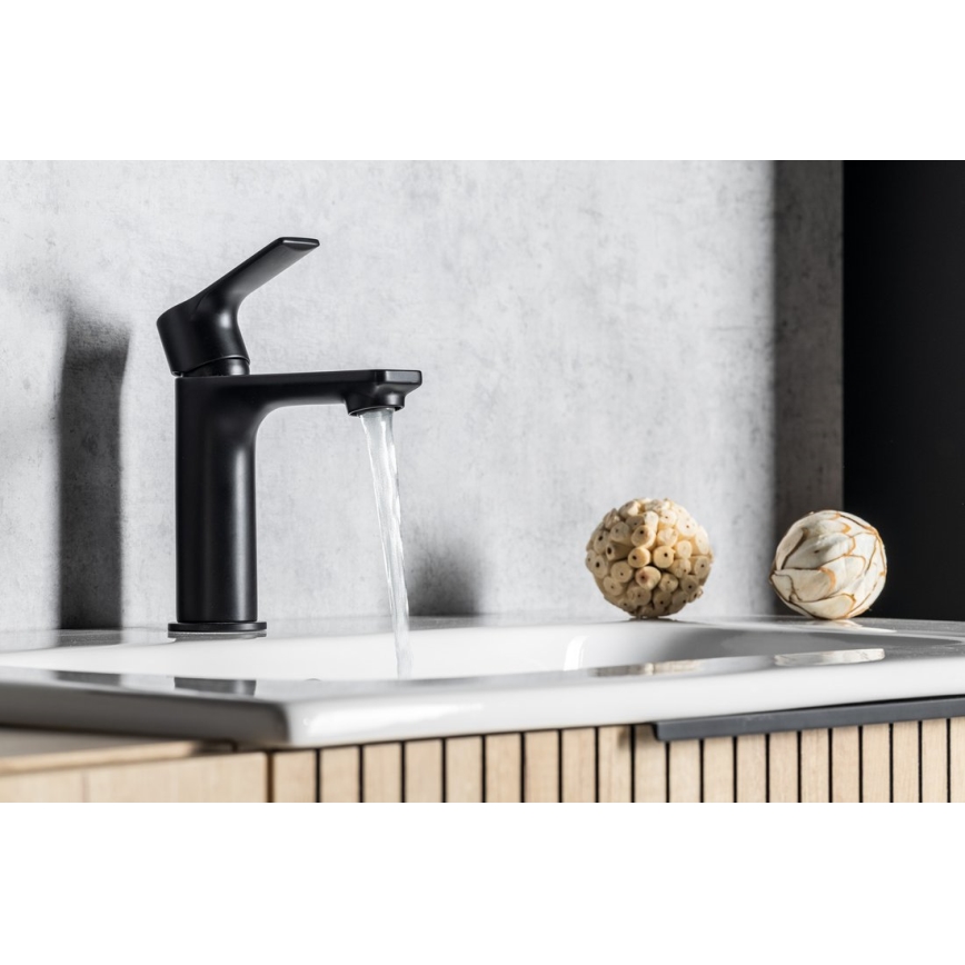 Sapho - Torneira do lavatório PAX 16,5 cm mate preto