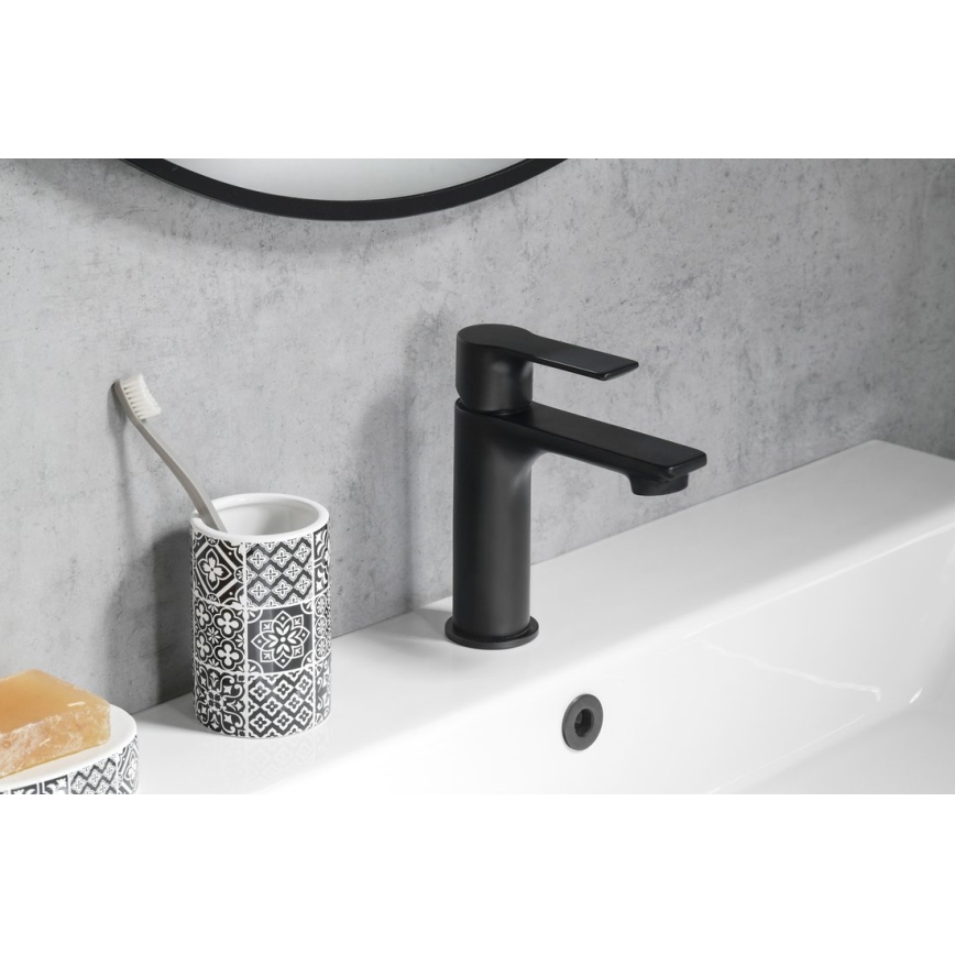 Sapho - Torneira do lavatório PAX 16,5 cm mate preto