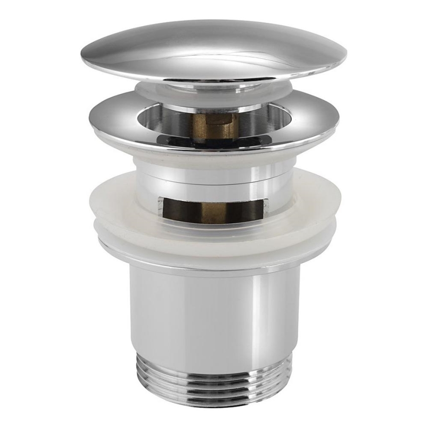 Sapho - Válvula de escoamento para lavatório, Ø 6,7 cm, cromo brilhante