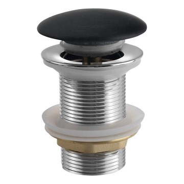 Sapho - Válvula para lavatório Click-Clack BLOK Ø 6,7 cm marquin/preto fosco