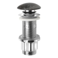 Sapho - Válvula para lavatório Click-Clack BLOK Ø 6,7 cm pedra/preto