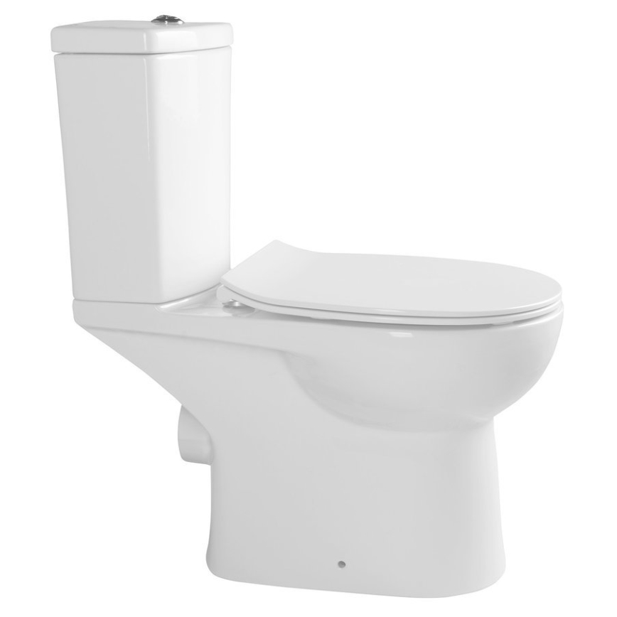 Sapho - WC combinado com ducha higiénica, saída traseira, cerâmica/branco