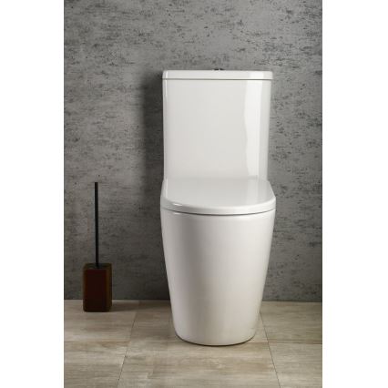 Sapho - WC combinado TURKU, saída inferior/traseira, cerâmica/branca