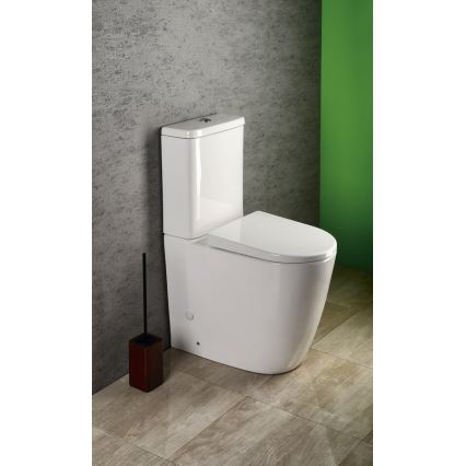 Sapho - WC combinado TURKU, saída inferior/traseira, cerâmica/branca
