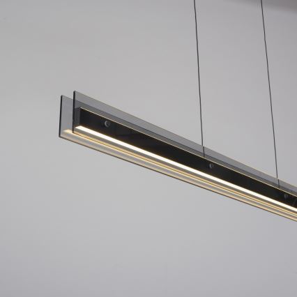 Schöner Wohnen 11316-18 - Lustre pendente LED dimerizável em cabo LENA LED/32W/230V 105 cm preto