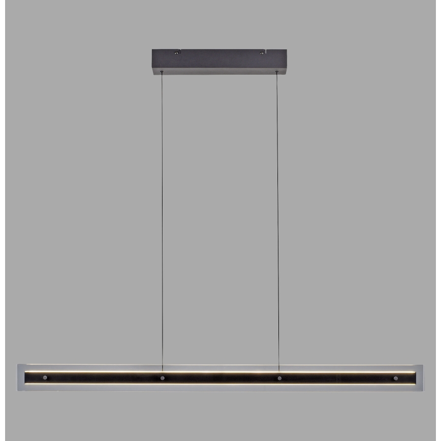 Schöner Wohnen 11316-18 - Lustre LED regulável suspenso por cabo LENA LED/32W/230V preto