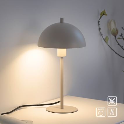 Schöner Wohnen 11726-39 - Candeeiro de mesa ALI 1xE14/15W/230V cinzento