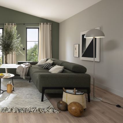 Schöner Wohnen 11727-39 - Candeeiro de pé ALI 1xE27/25W/230V cinzento