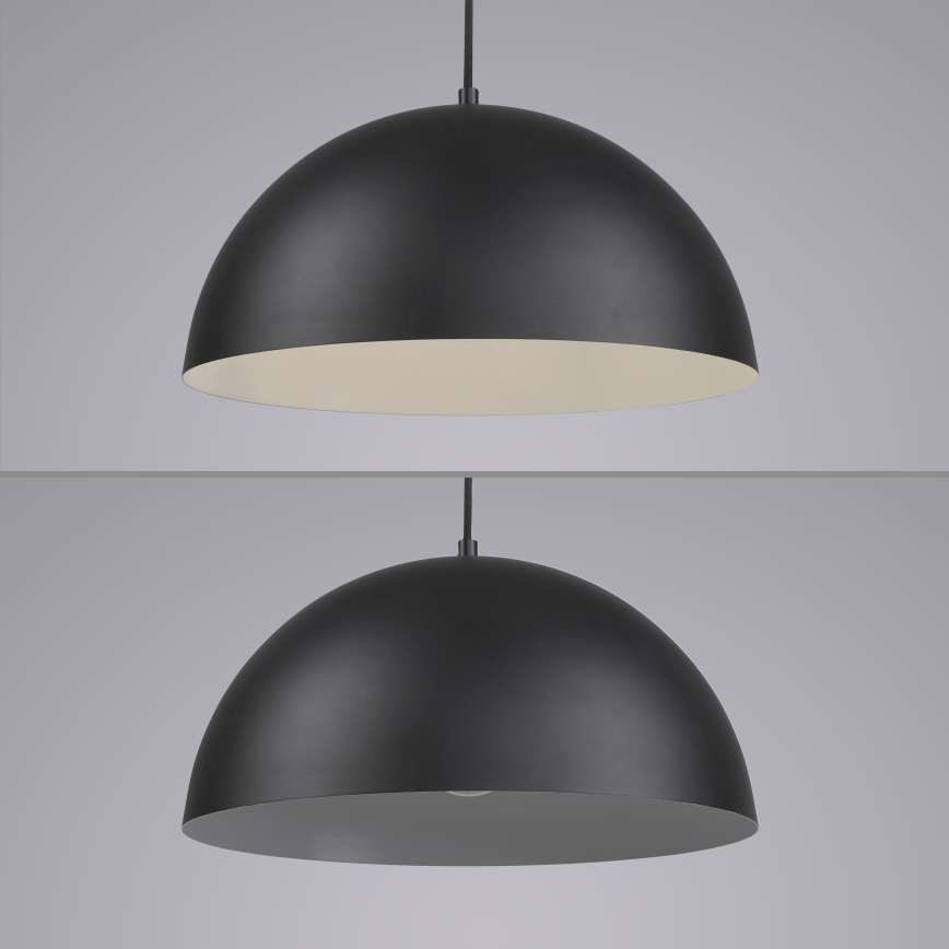 Schöner Wohnen 11728-18 - Lustre suspenso em cabo ALI 1xE27/25W/230V Ø 38 cm preto