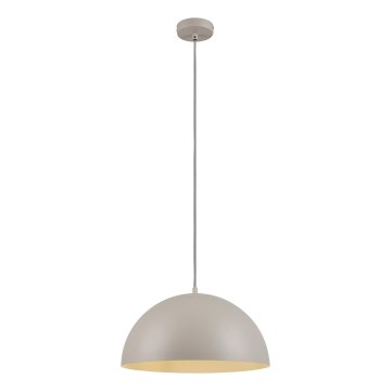 Schöner Wohnen 11728-39 - Lustre suspenso por cabo ALI 1xE27/25W/230V Ø 38 cm cinzento