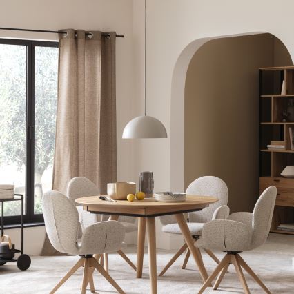 Schöner Wohnen 11728-39 - Lustre suspenso por cabo ALI 1xE27/25W/230V Ø 38 cm cinzento