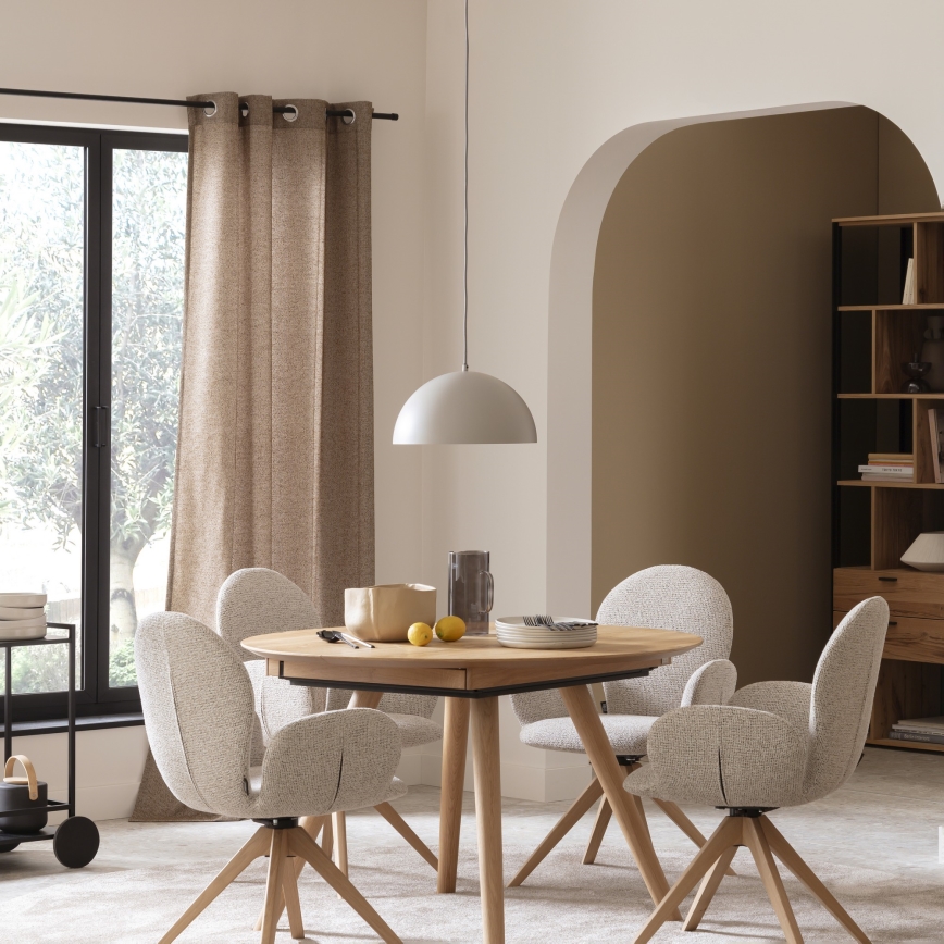 Schöner Wohnen 11728-39 - Lustre suspenso por cabo ALI 1xE27/25W/230V Ø 38 cm cinzento