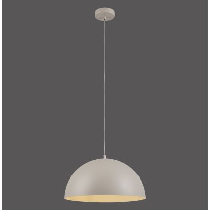 Schöner Wohnen 11728-39 - Lustre suspenso por cabo ALI 1xE27/25W/230V Ø 38 cm cinzento