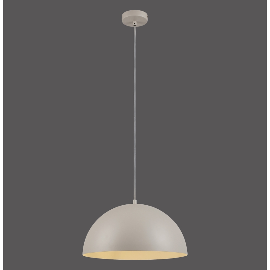 Schöner Wohnen 11728-39 - Lustre suspenso por cabo ALI 1xE27/25W/230V Ø 38 cm cinzento