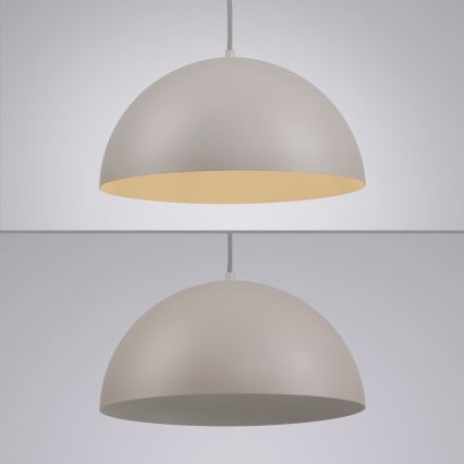 Schöner Wohnen 11728-39 - Lustre suspenso por cabo ALI 1xE27/25W/230V Ø 38 cm cinzento