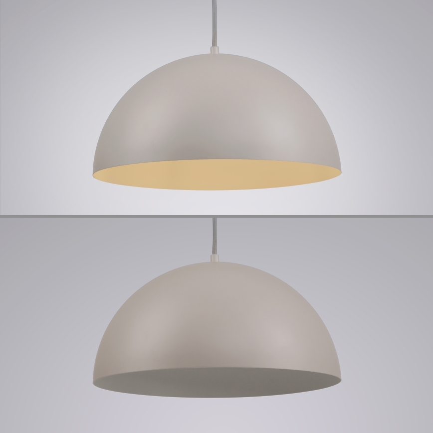 Schöner Wohnen 11728-39 - Lustre suspenso por cabo ALI 1xE27/25W/230V Ø 38 cm cinzento