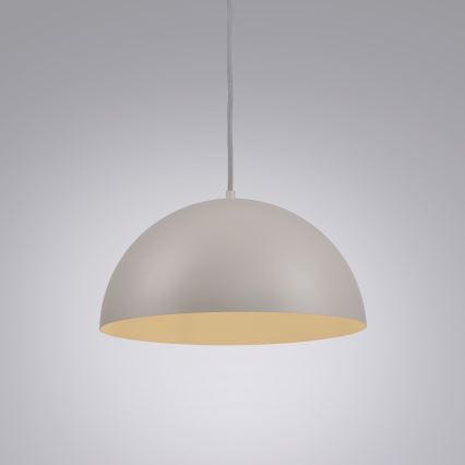 Schöner Wohnen 11728-39 - Lustre suspenso por cabo ALI 1xE27/25W/230V Ø 38 cm cinzento
