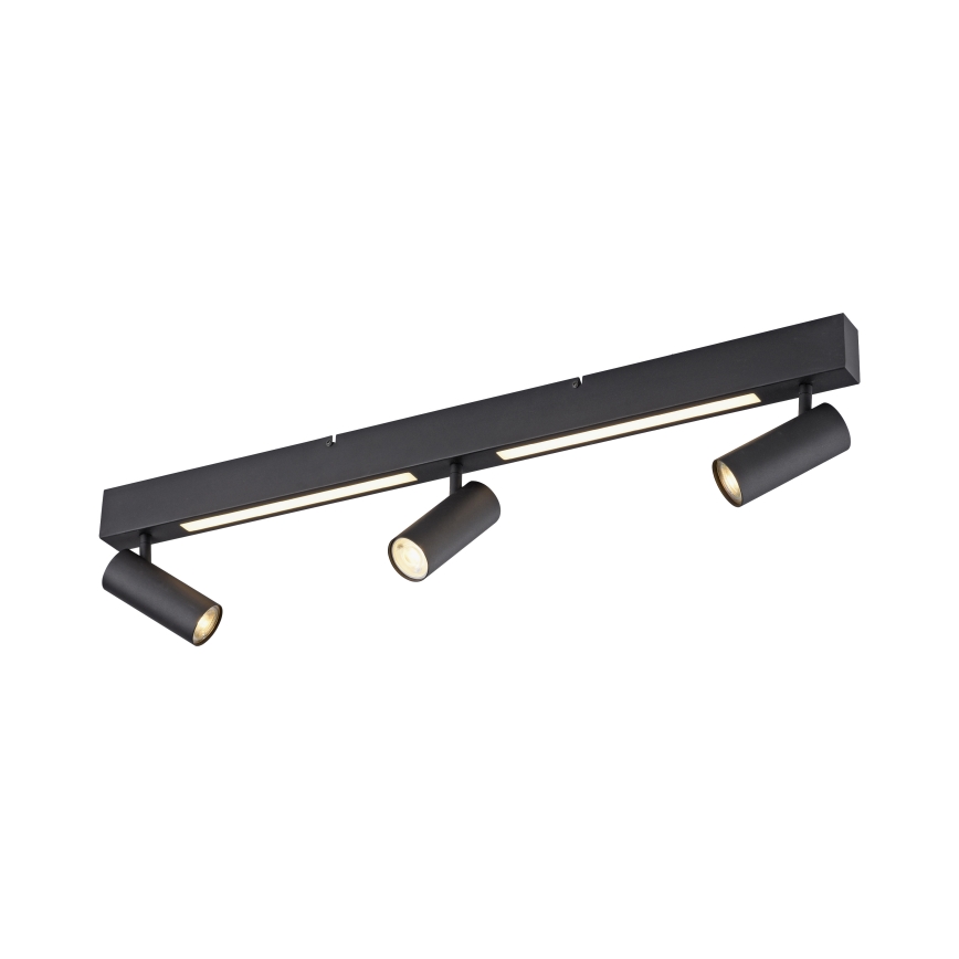 Schöner Wohnen 11794-18 - Spot LED DANTE 3xGU10/10W/230V + LED/14,4W preto