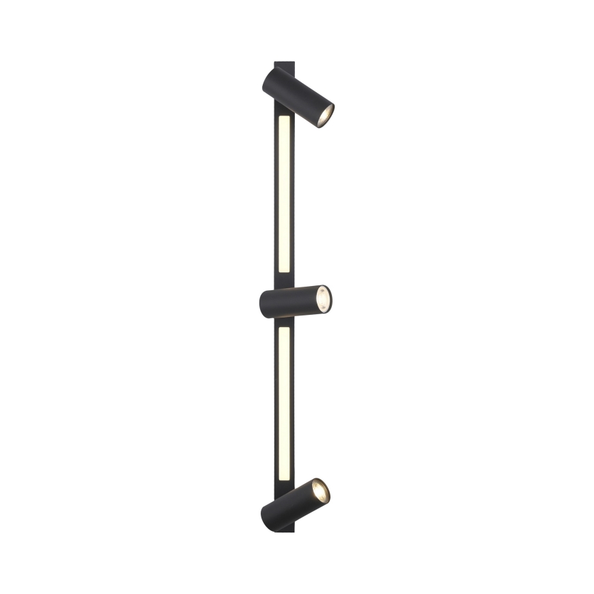 Schöner Wohnen 11794-18 - Spot LED DANTE 3xGU10/10W/230V + LED/14,4W preto