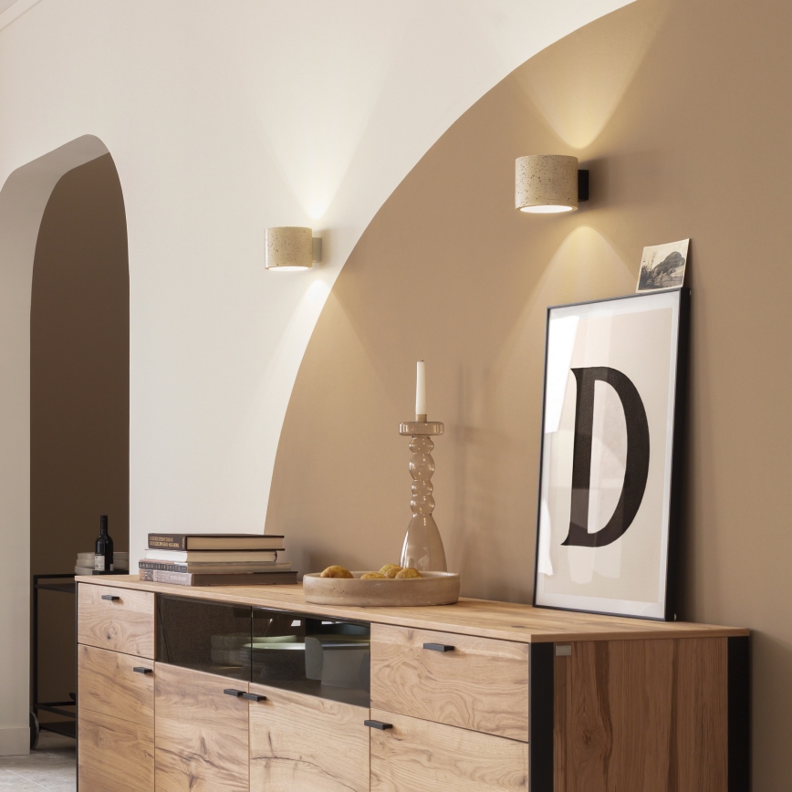 Schöner Wohnen 12542-42 - Aplique de parede TRAVENTA 1xG9/10W/230V betão