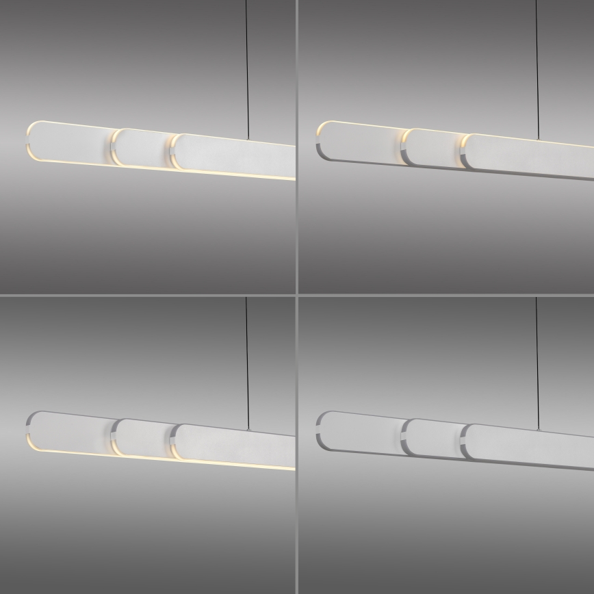 Schöner Wohnen 12577-16 - Lustre LED regulável suspenso por cabo ADRIANA ROUND 2xLED/24W/230V 2700/3000/3500/4000/5000K branco